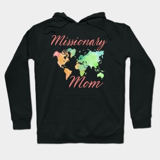 Missionary Mom Watercolor Earth LDS Missionary Gift Hoodie